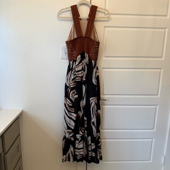 By Anthropologie Deco Printed Halter Dress - Picture 4 of 7